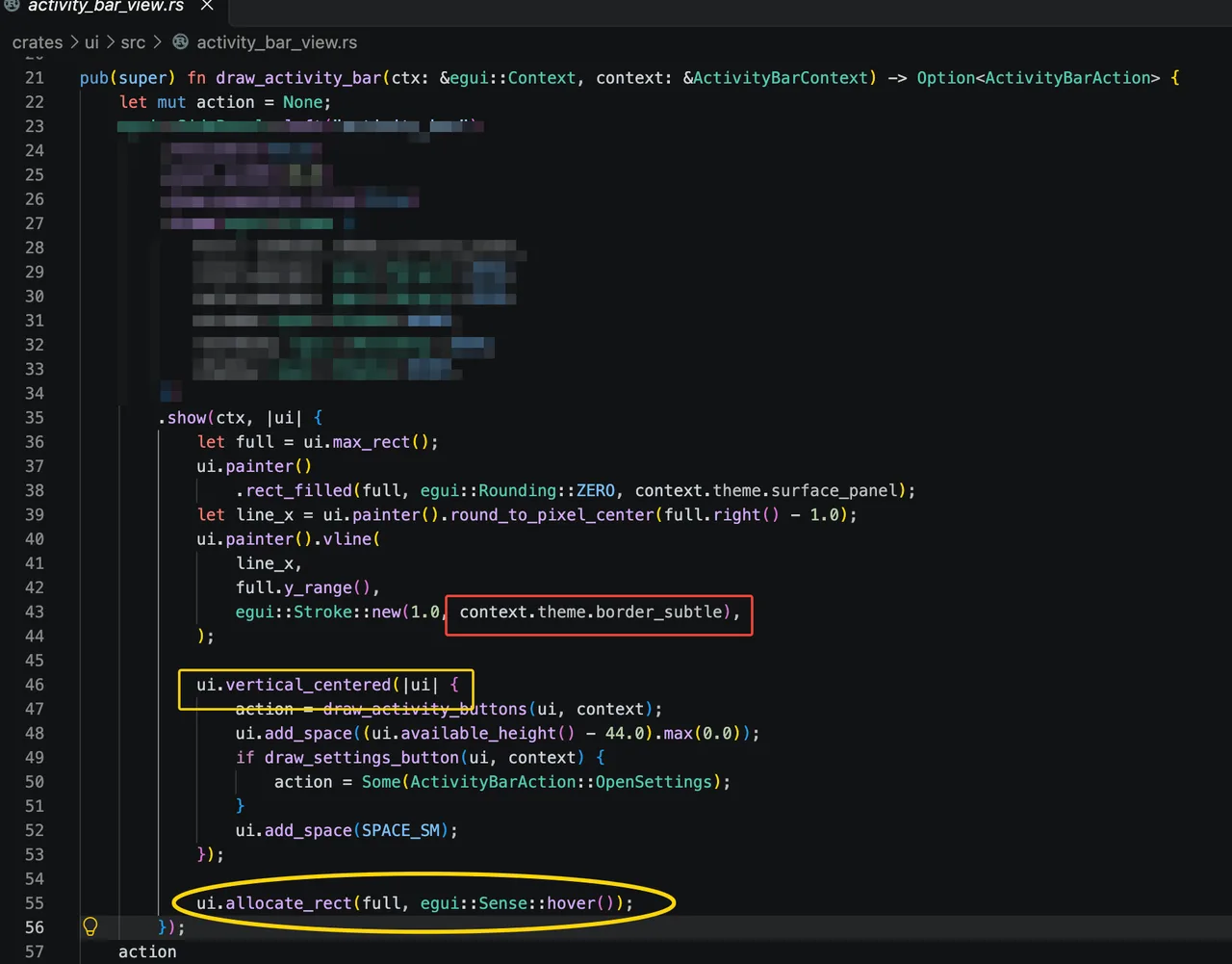 Quickshort selection with its annotation toolbar